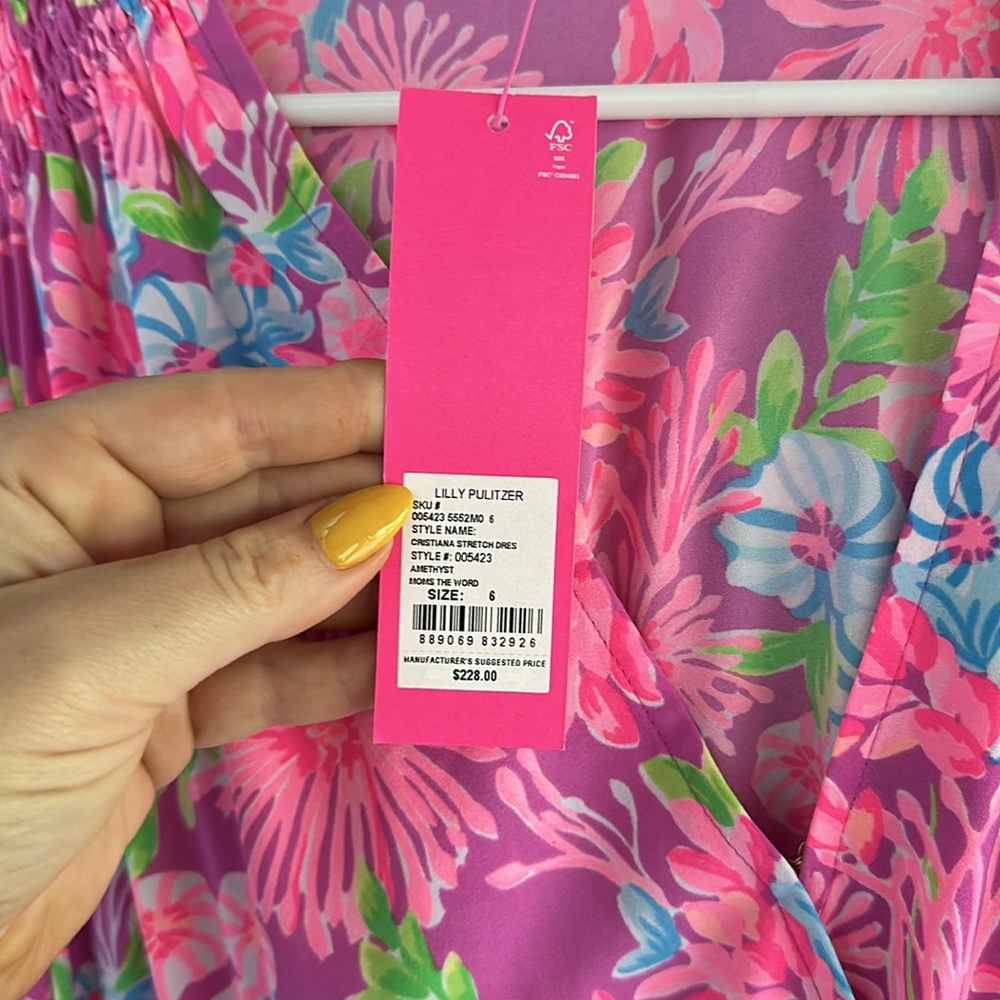 Lilly Pulitzer “moms the word” dress in amethyst - Picture 6 of 6